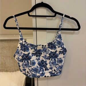 Alice + Olivia Penny Scoop crop top